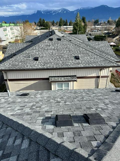 New residential roof replacement completed